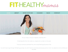 Tablet Screenshot of fitandhealthymamas.com